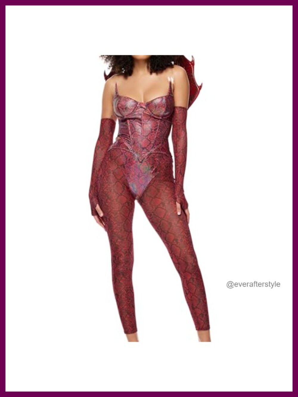 5-Piece Dragon Costume Set Polyester Spandex Top Leggings Gloves Wings